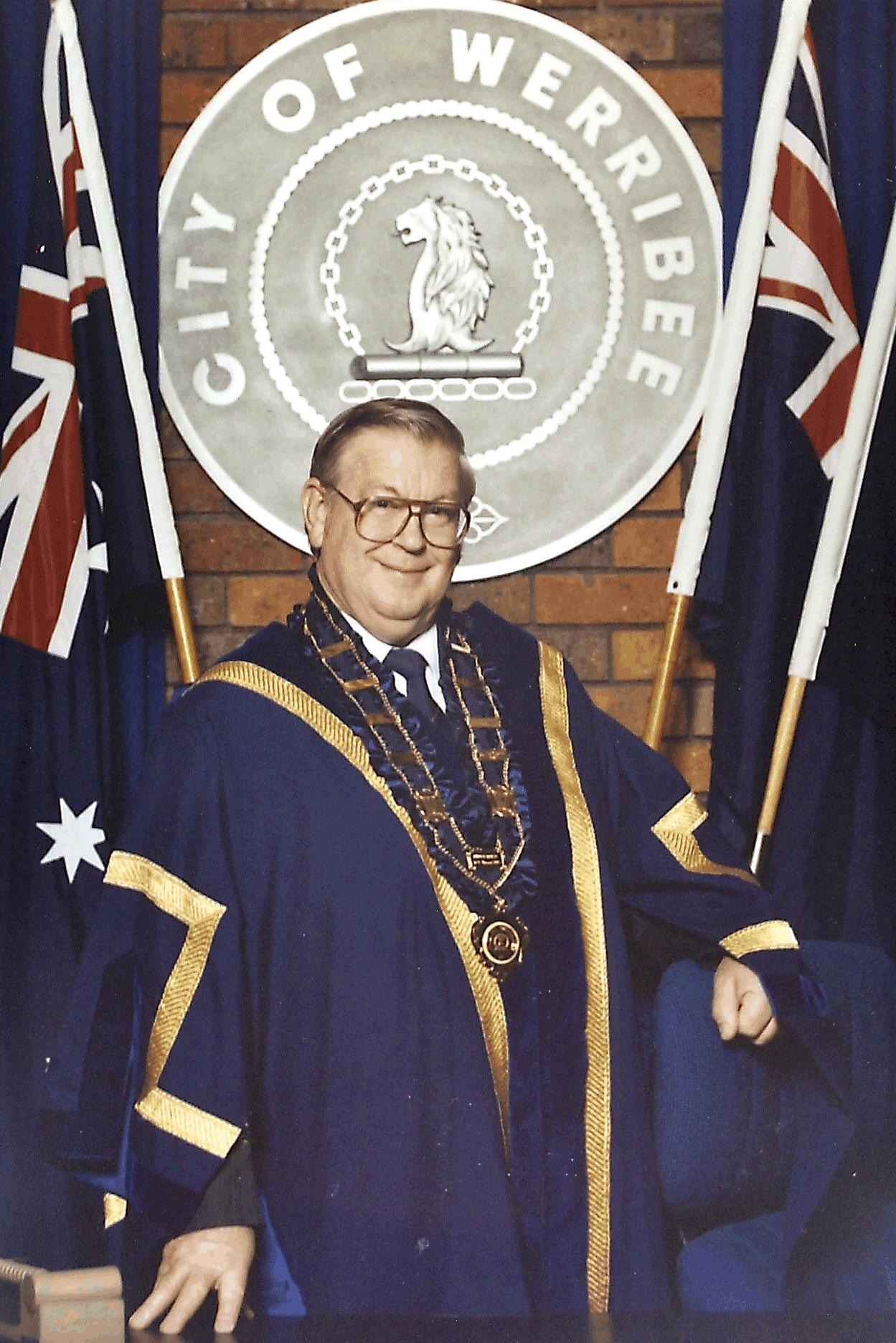 Portraite of Mayor Kevin Barry Skehan OAM.